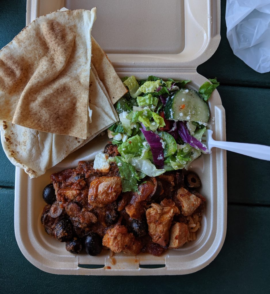Tunisian Chicken at Firdous Express for Spiciest Dish in Columbus