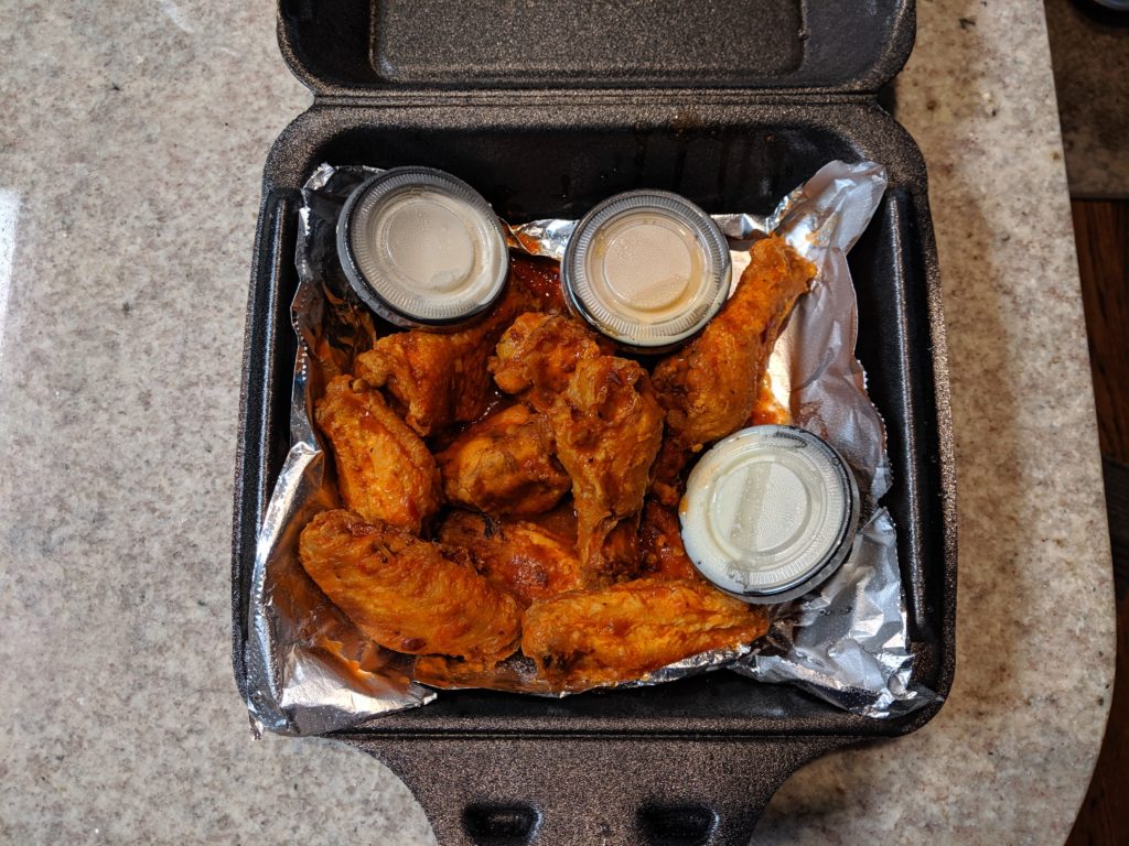 911 wings from The filling station by fartley farms