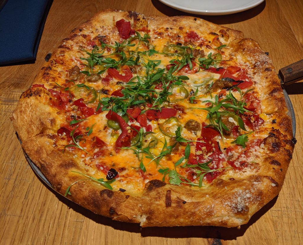 spicy yuma pizza from harvest by fartley farms