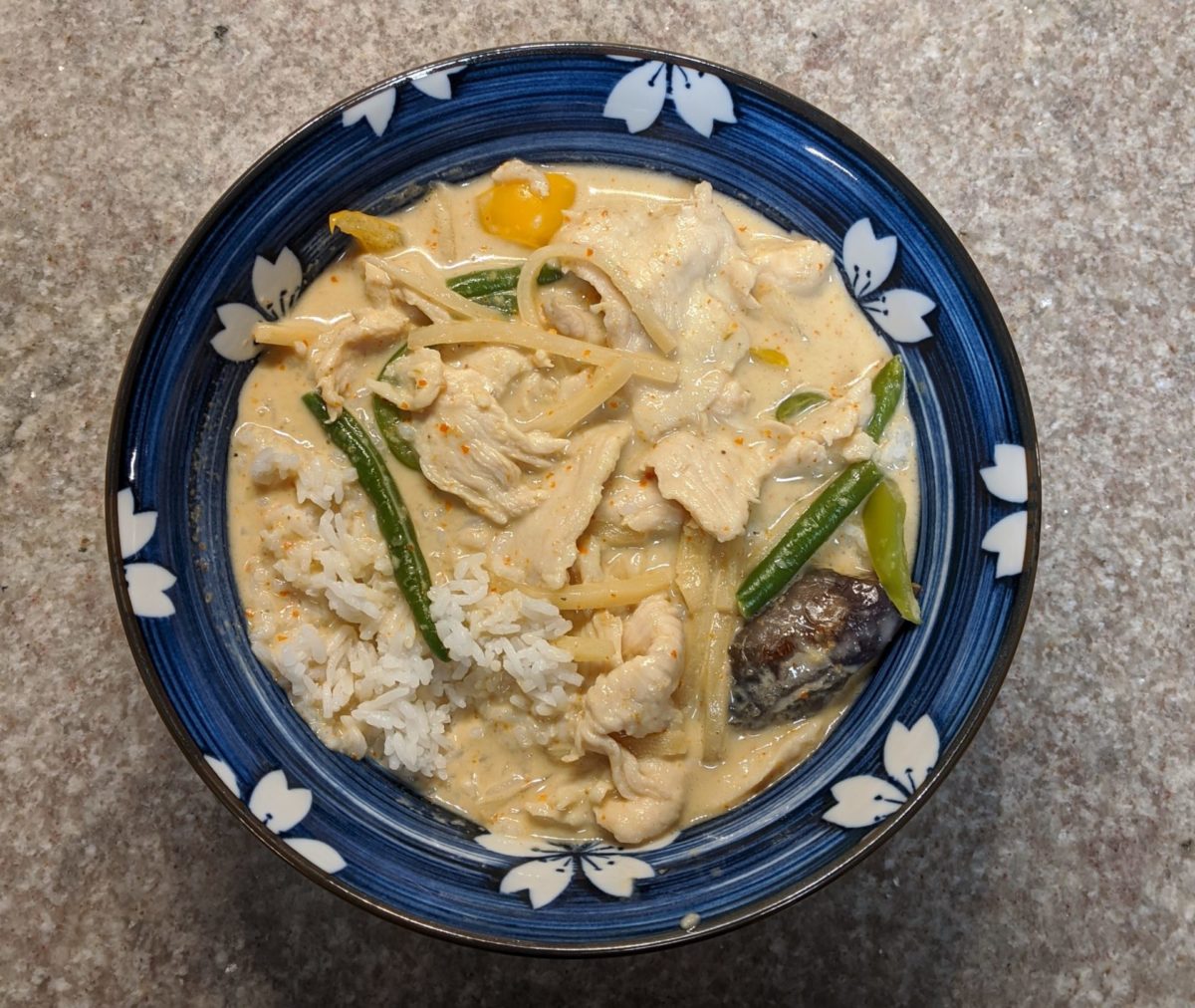 green curry from bamboo thai kitchen by fartley farms