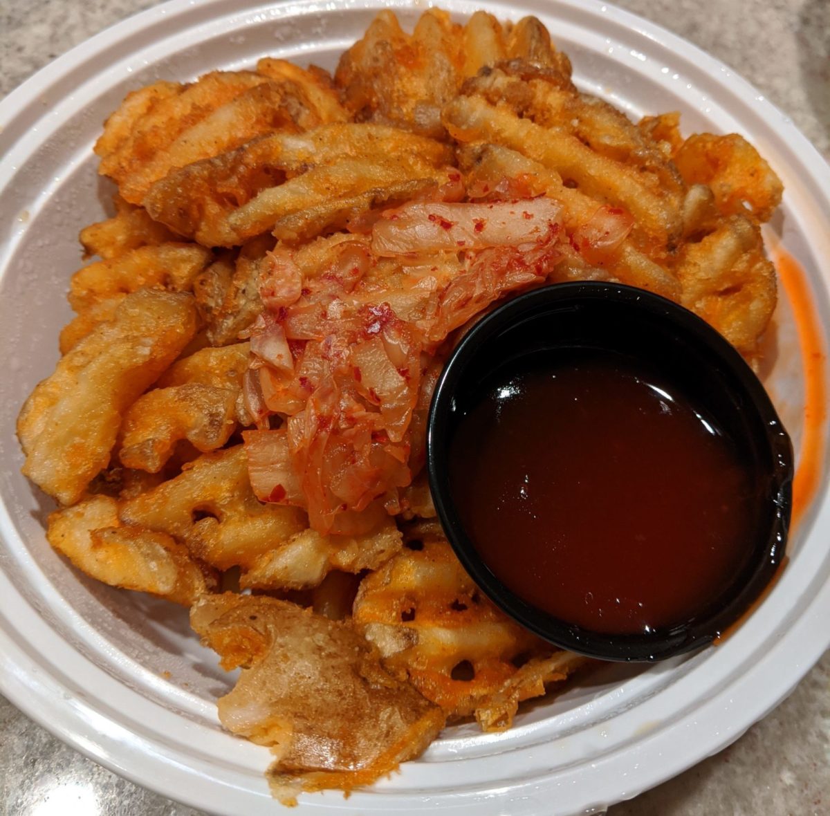 pop fries at xi xia by Fartley farms