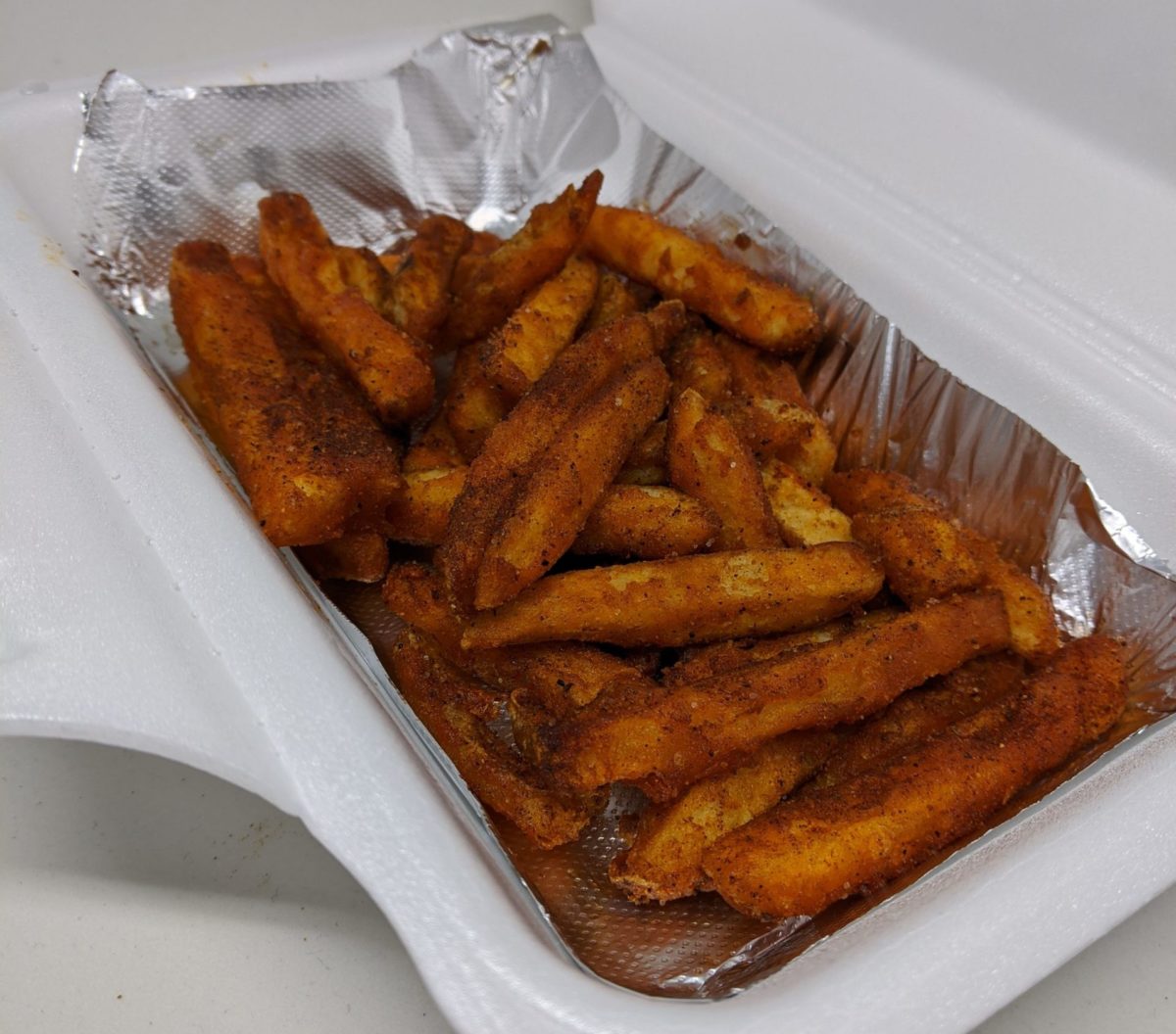 cajun fries at wing snob by fartley farms