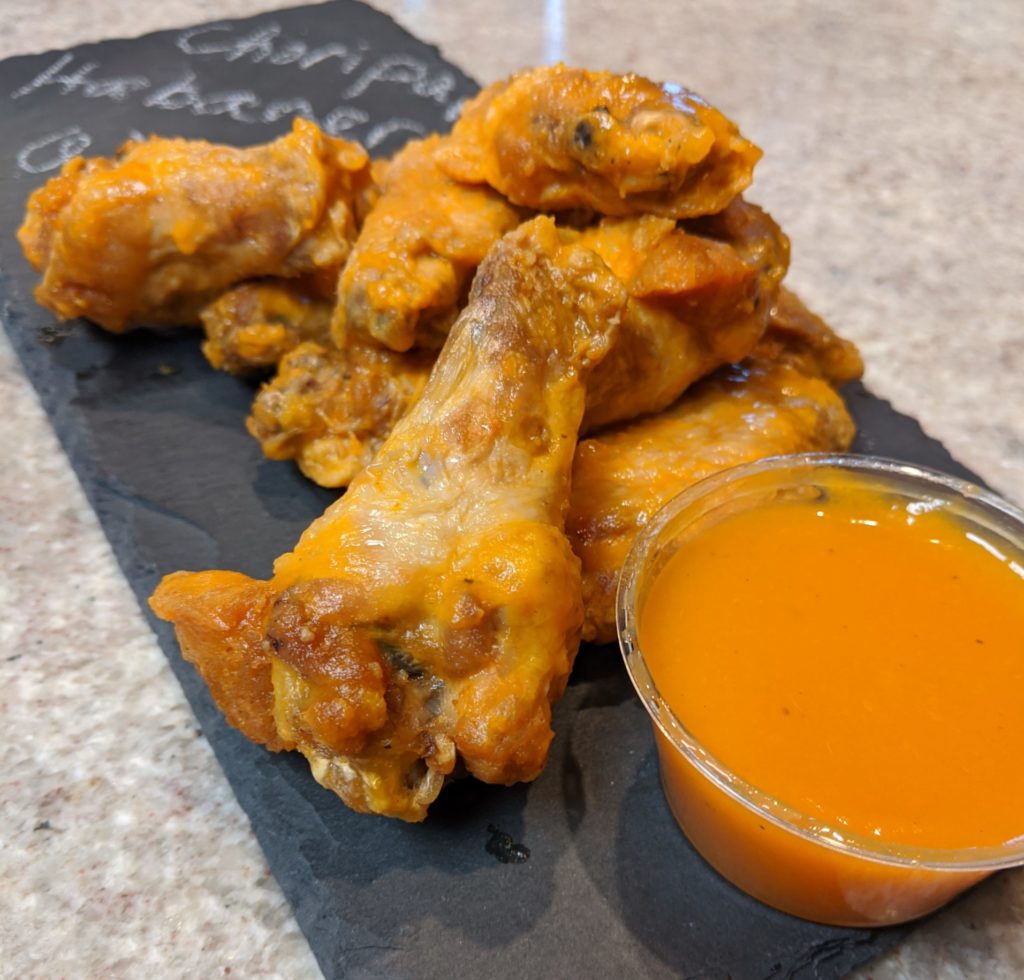wings and habanero sauce by choripan by fartley farms