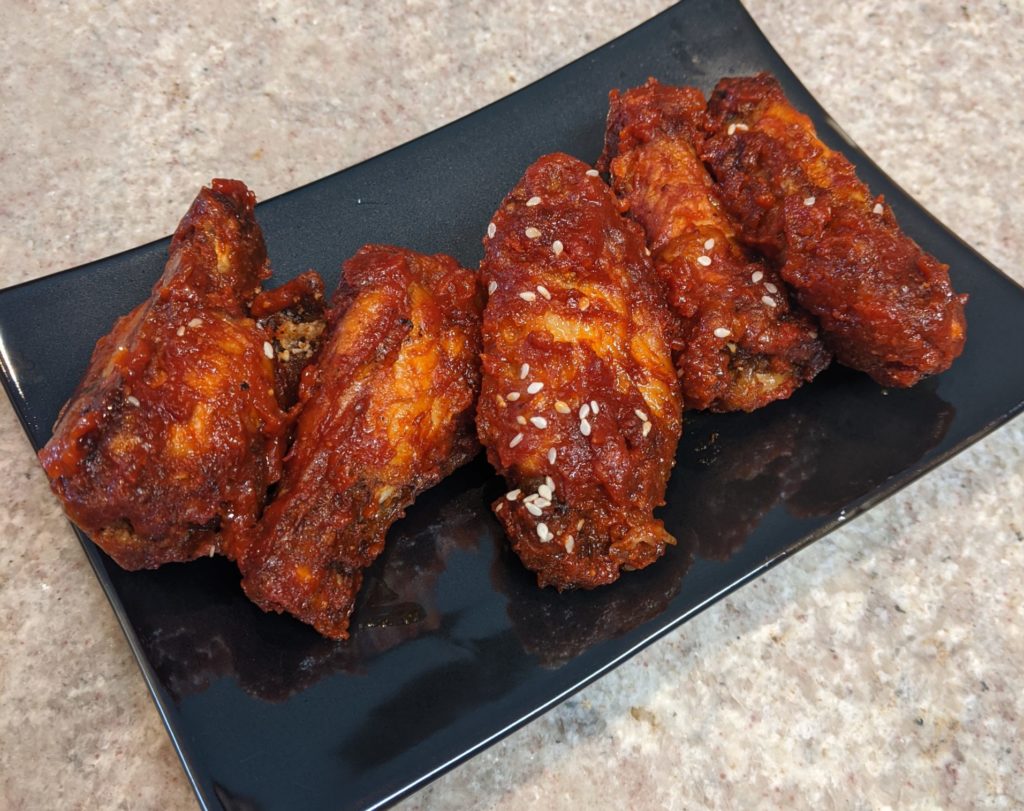bbq chicken wings from kirin by fartley farms