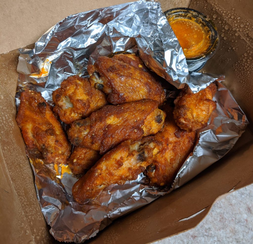 extra hot wings from yellow brick pizza by fartley farms